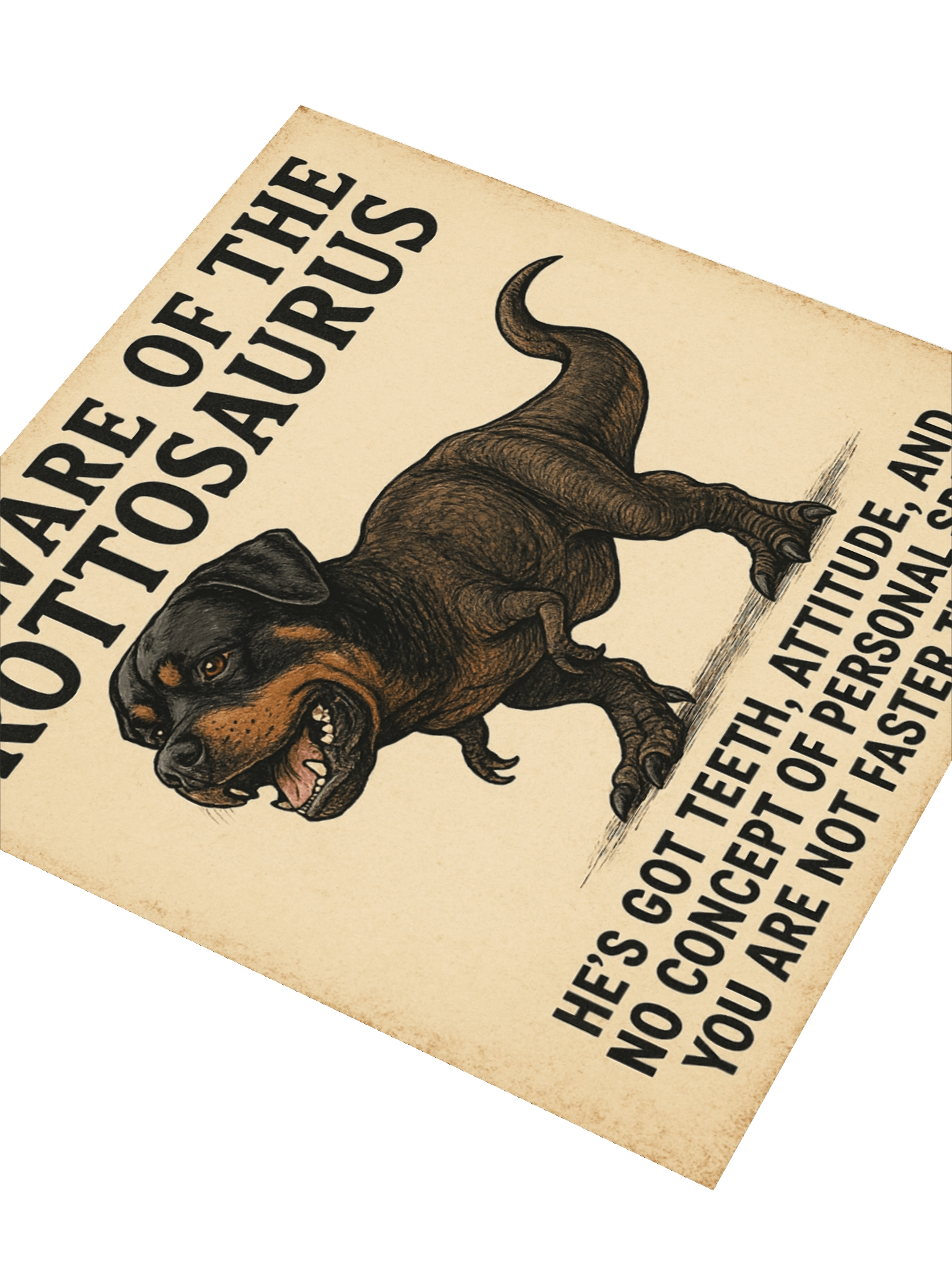 Beware of the Rottosaurus Sticker product image (7)