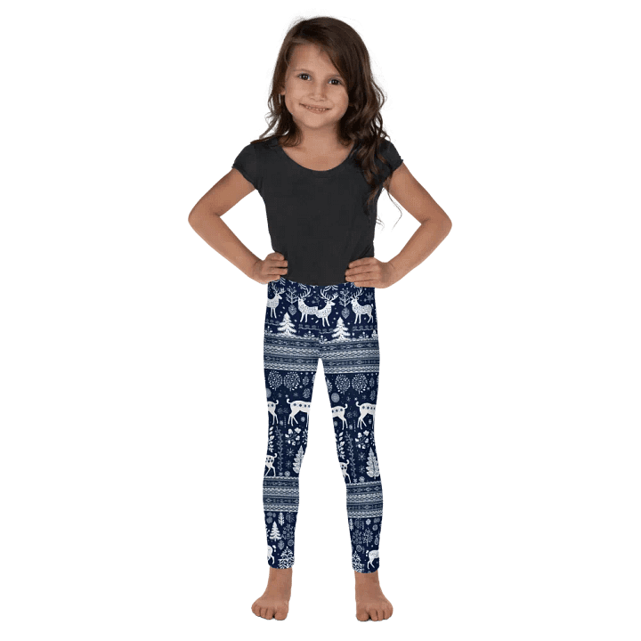 Winter Wonderland Deer Kids Leggings product image (1)