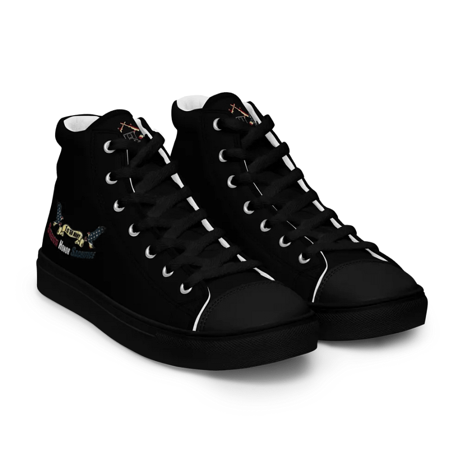 Patriotic Women's High Tops: Strength Honor Sacrifice Edition product image (12)