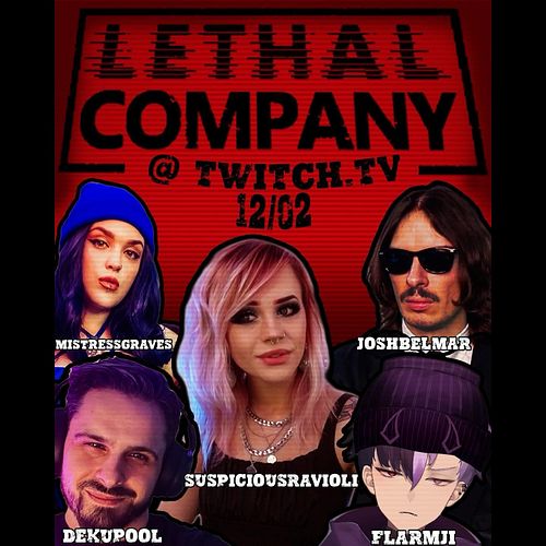 Hanging with some real Lethal Company on Saturday evening @sleepssmoke @joshbelmar @dekupool @flarmji 

See you there!