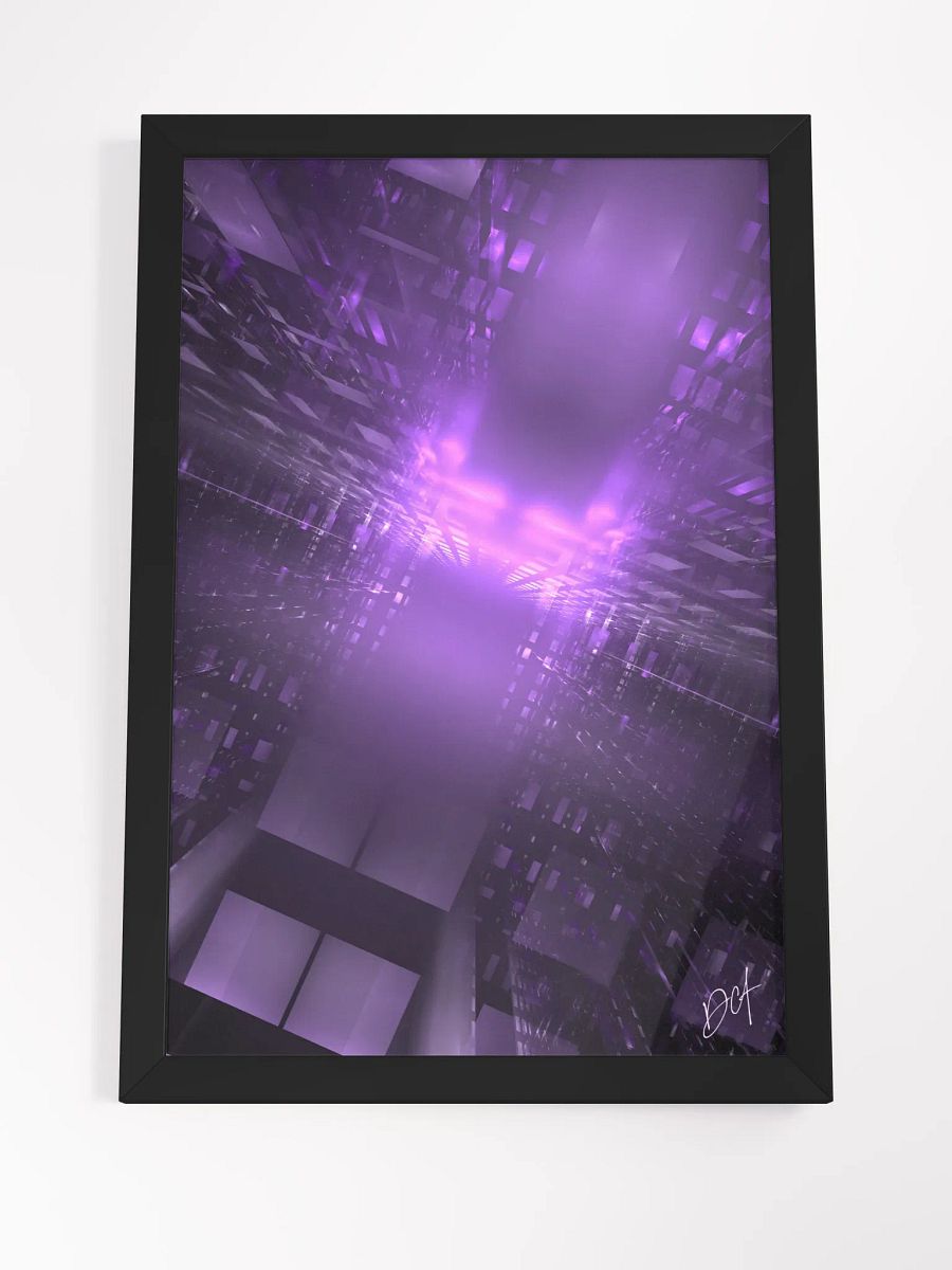 Purple CityScape - Framed Matte Poster product image (7)