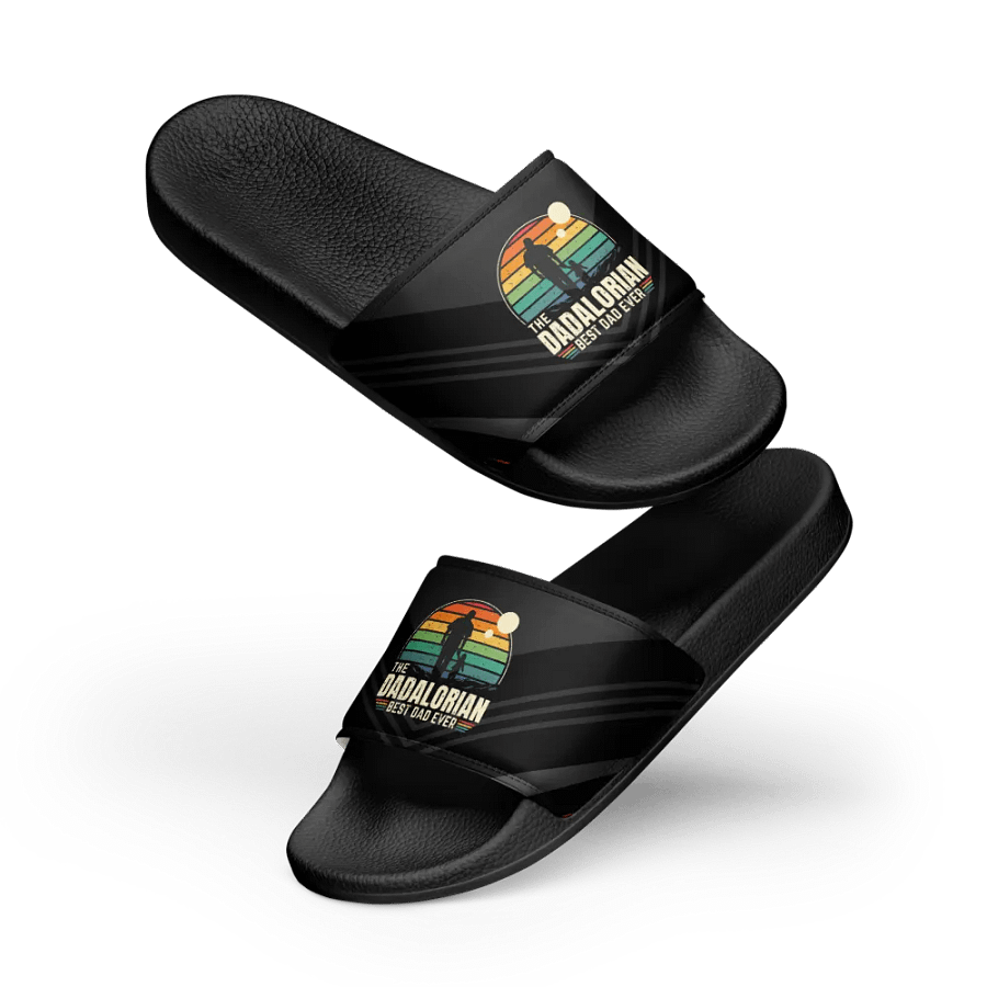 Sunset Dadalorian Best Dad Ever - Men's Slides product image (8)