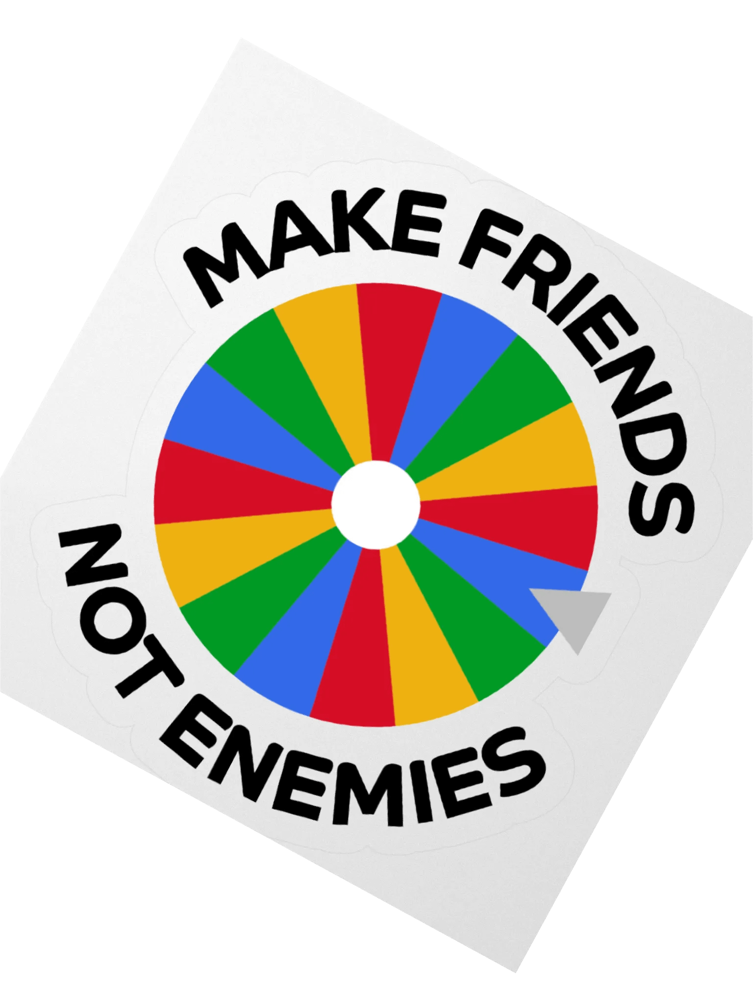 Make Friends Not Enemies Sticker product image (4)