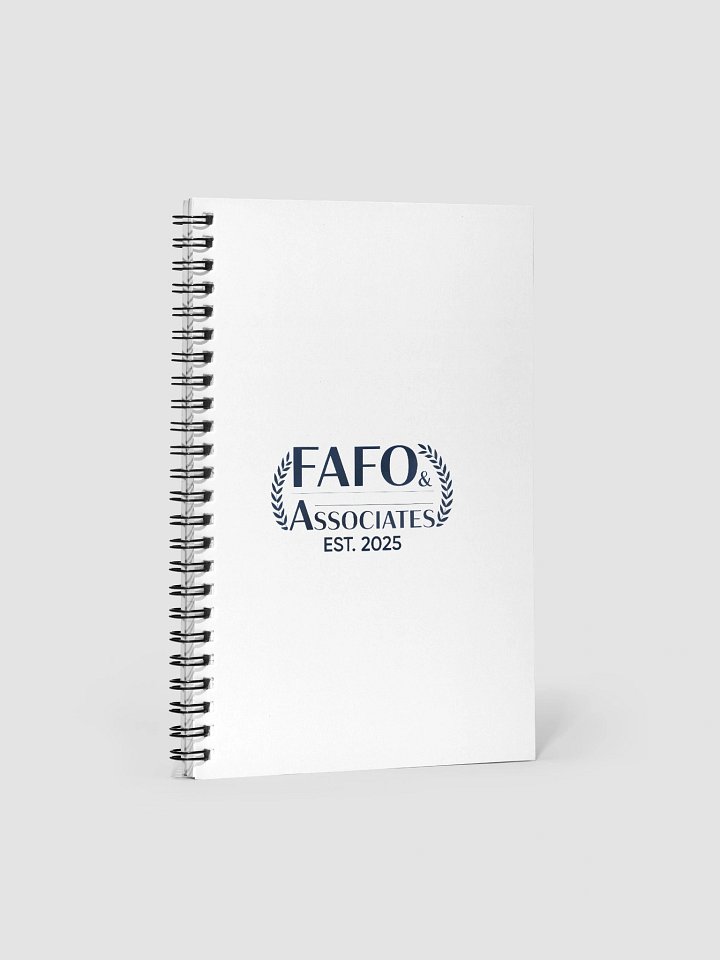 FAFO Dotted Spiral Notebook product image (1)