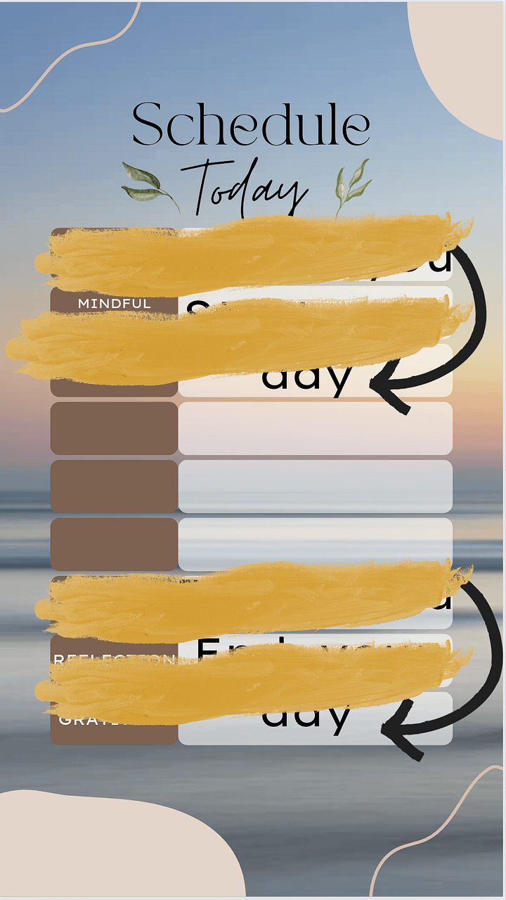 Daily Goals Mindfulness chart product image (1)