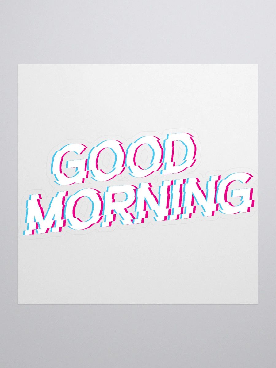 White Good Morning Sticker product image (1)