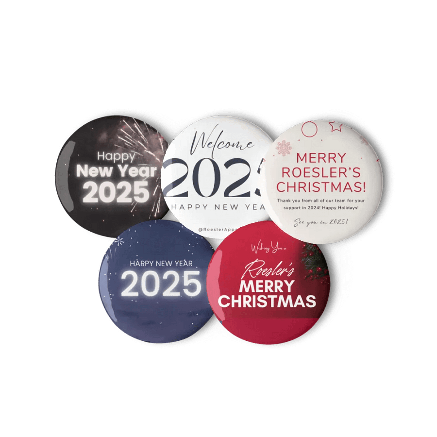 Roesler’s Festive Christmas Pin Button Set product image (11)