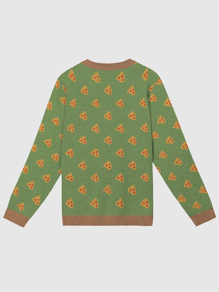 Green All Over Pizza - Knit Crewneck Sweater product image (2)