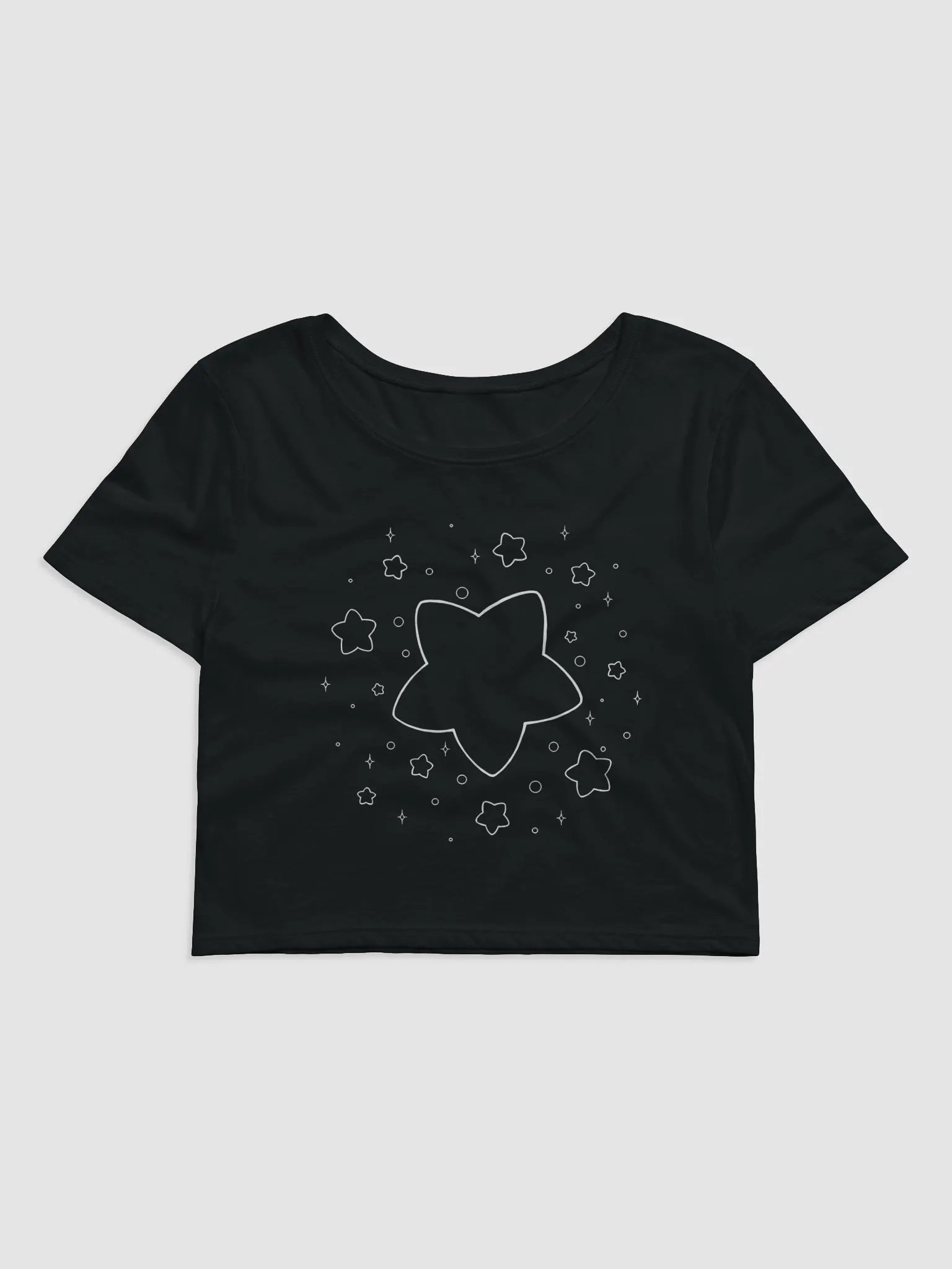 Cropped Star Shirt Black product image (1)