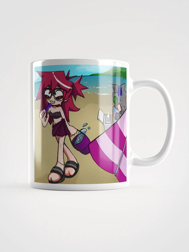 Enemy Crab & Sr Meowmers Art White Coffee Mug product image (1)