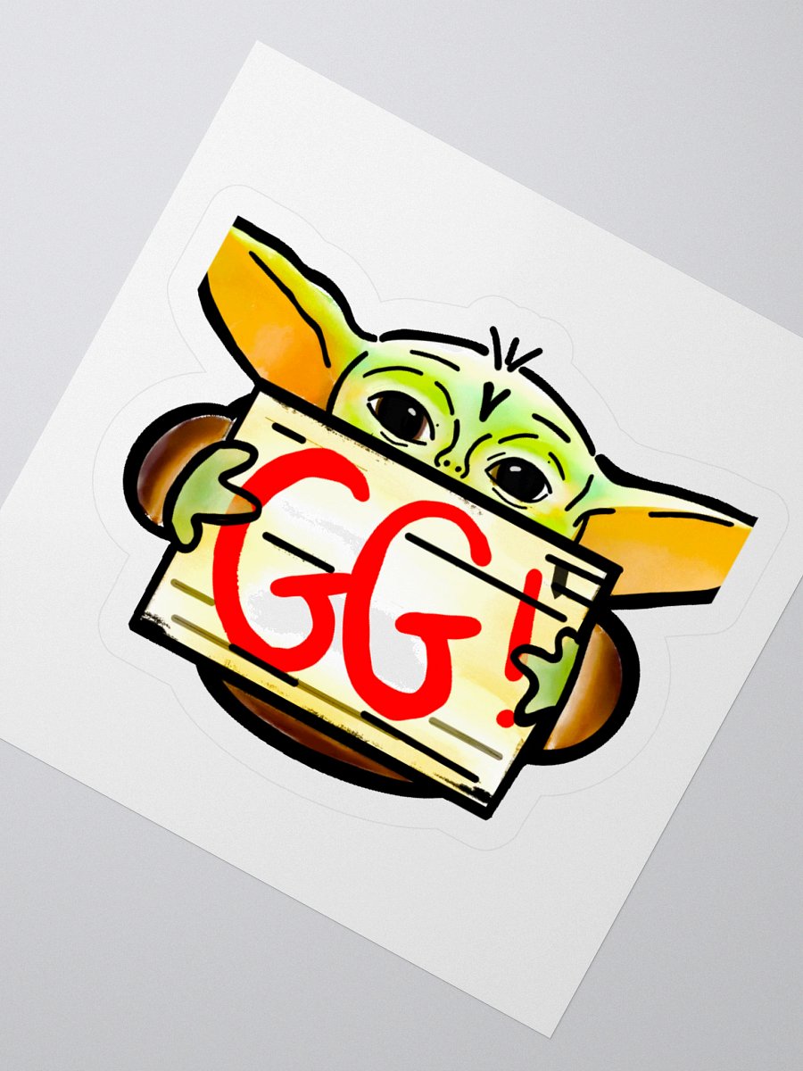 Baby Green Guy Vinyl Stickers (3" x 3") product image (2)