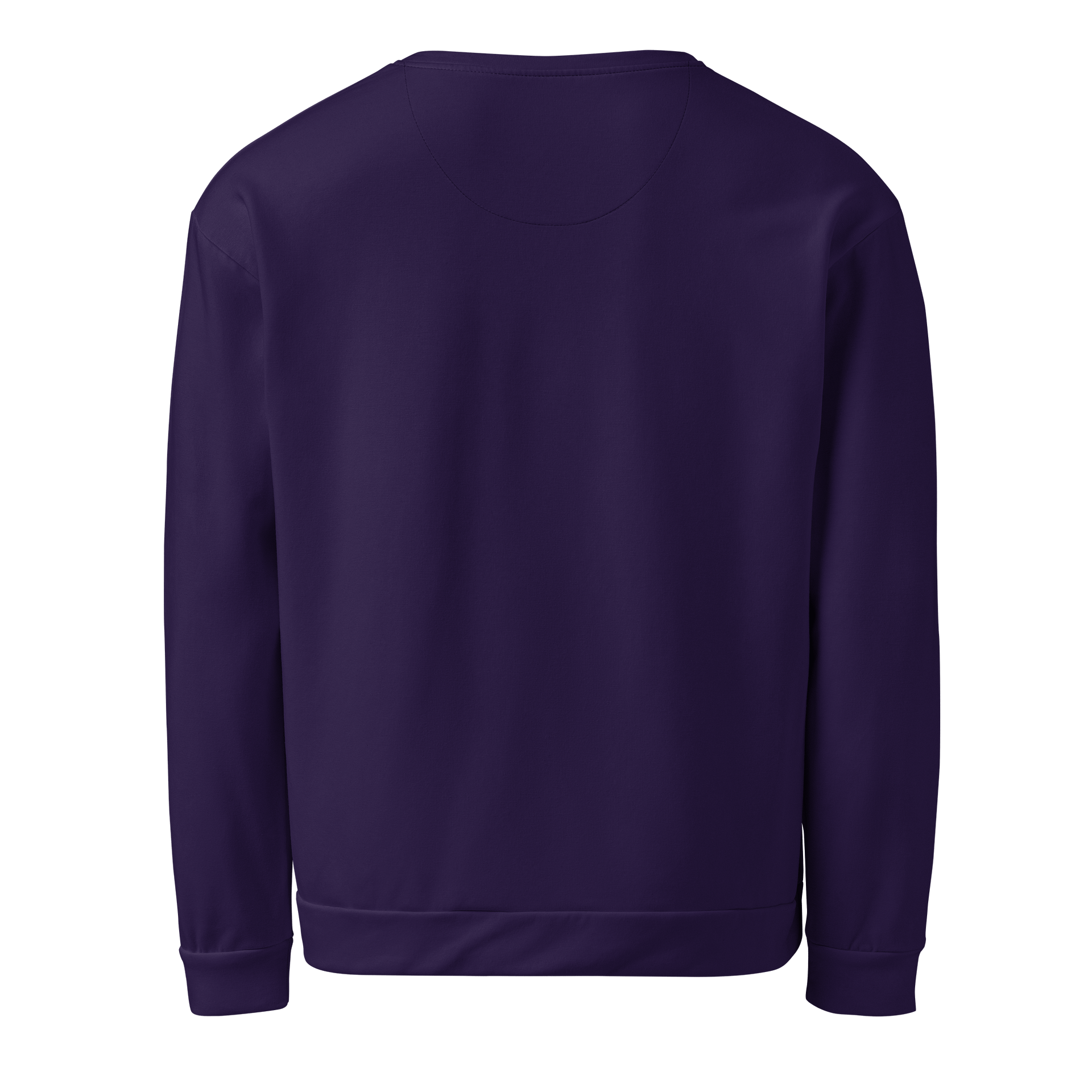 Midnight Violet Black Solid Color Eco Friendly Unisex Sweatshirt product image (2)