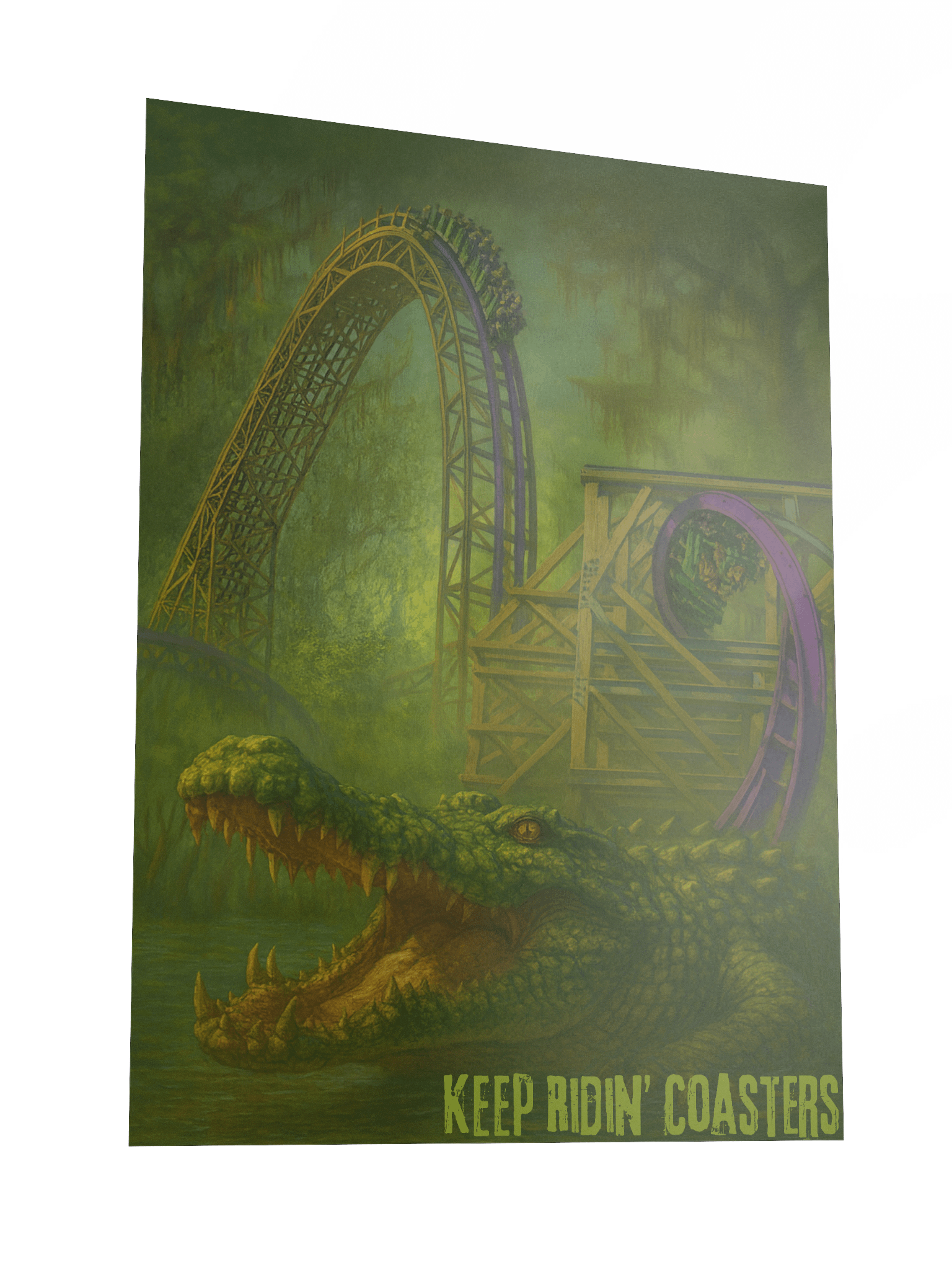 Gwazi Hybrid - 18x24 Inch Keep Ridin' Coasters Poster product image (3)