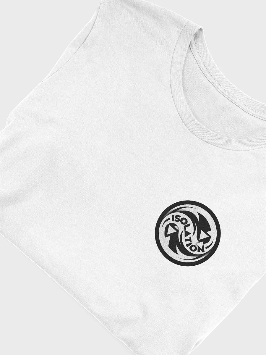 ISOL▲TION — 2024 — LOGO & TEXT (PIN) — SUPERSOFT T-SHIRT — B&W product image (6)