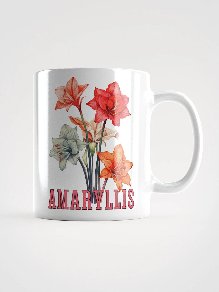 Floral Graphic | White Coffee Mug | Amaryllis product image (2)