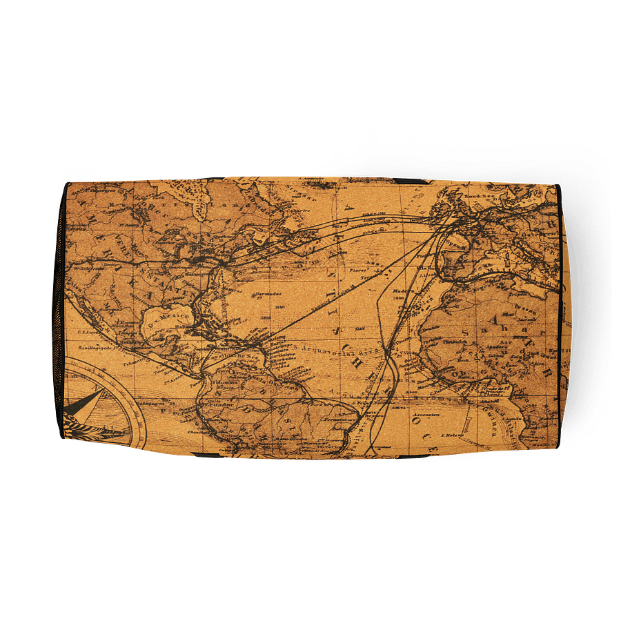 Vintage Americas Map All-Over Duffle Bag product image (5)