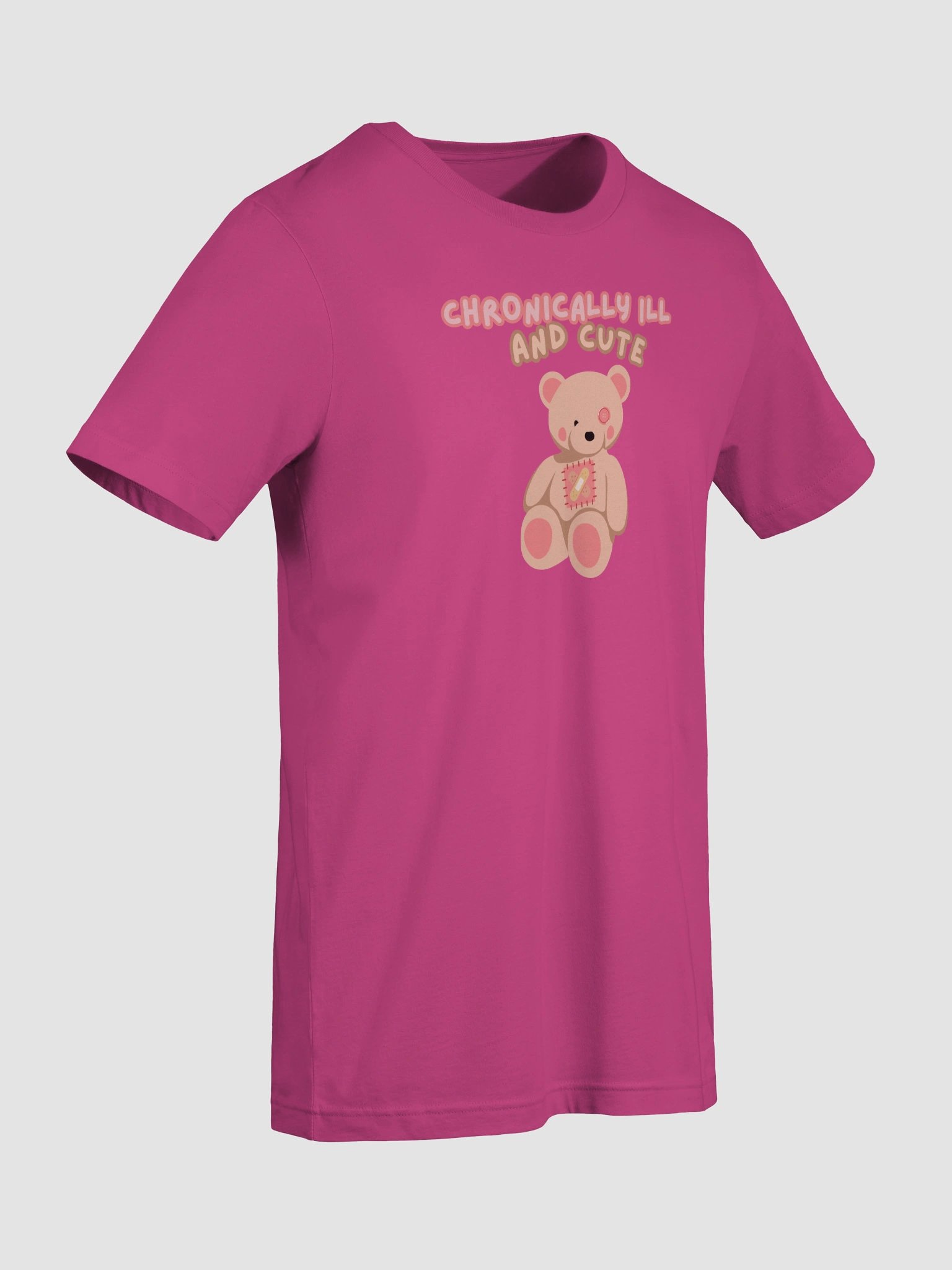 Valentine's Teddy Chronically Ill and Cute Tee product image (9)