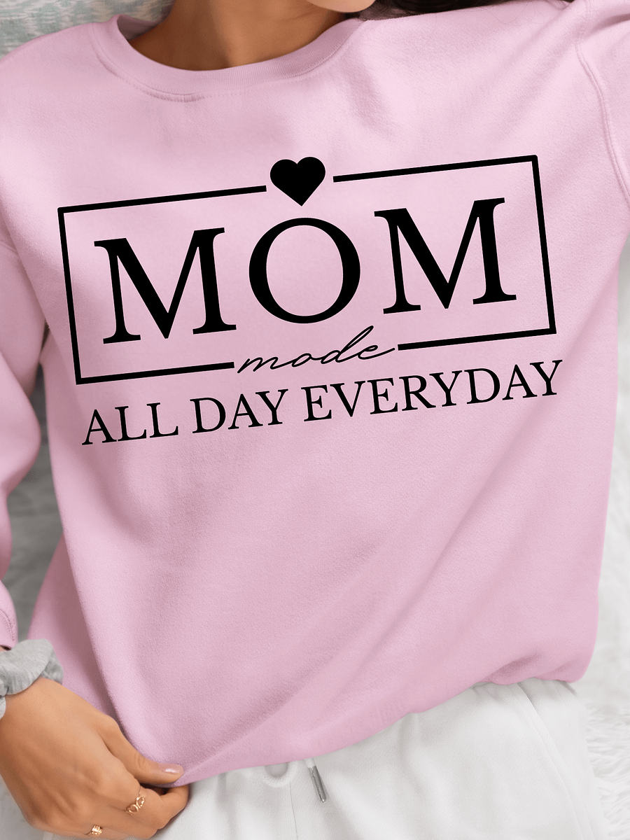 Mom Mode All Day Everyday Gildan Sweatshirt product image (6)