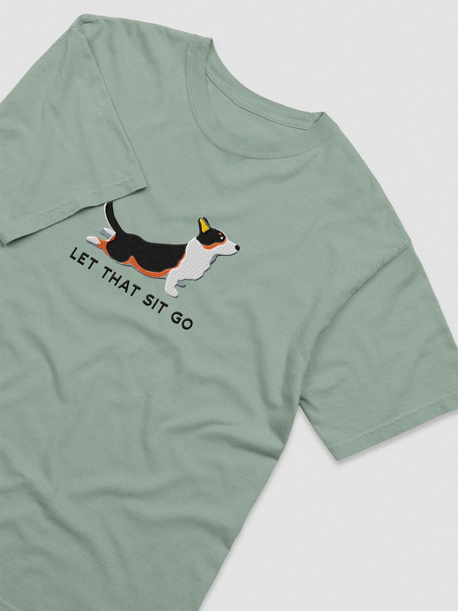 Let that Sit Go T-Shirt(Embroidered) of a Cardigan Welsh Corgi(Tricolor) product image (9)