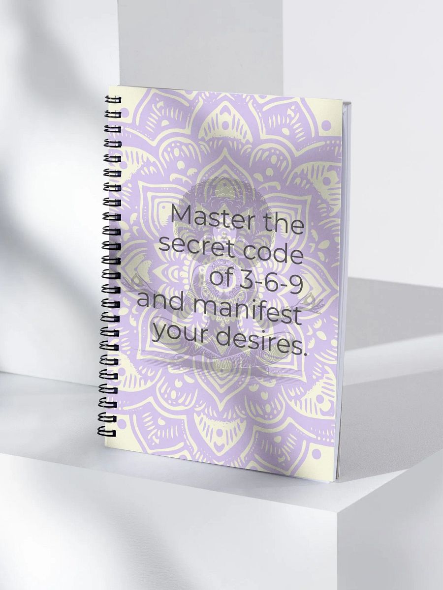 Tesla 369 Manifestation Spiral Notebook – Unlock the Power of Scripting to Reprogram Your Mind and Manifest Your Dreams product image (4)