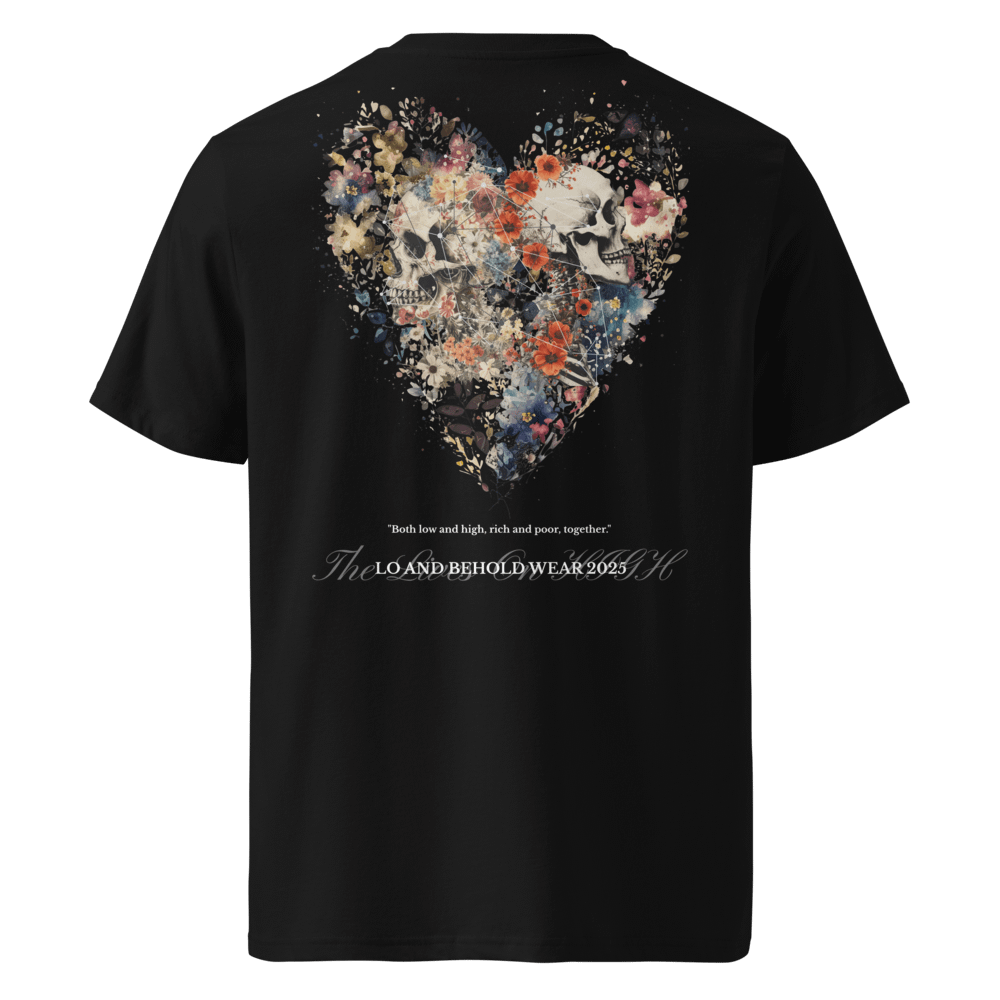 The Lives On HIGH | The Bloody Heart X Skeleton | UNISEX Tee | White product image (5)