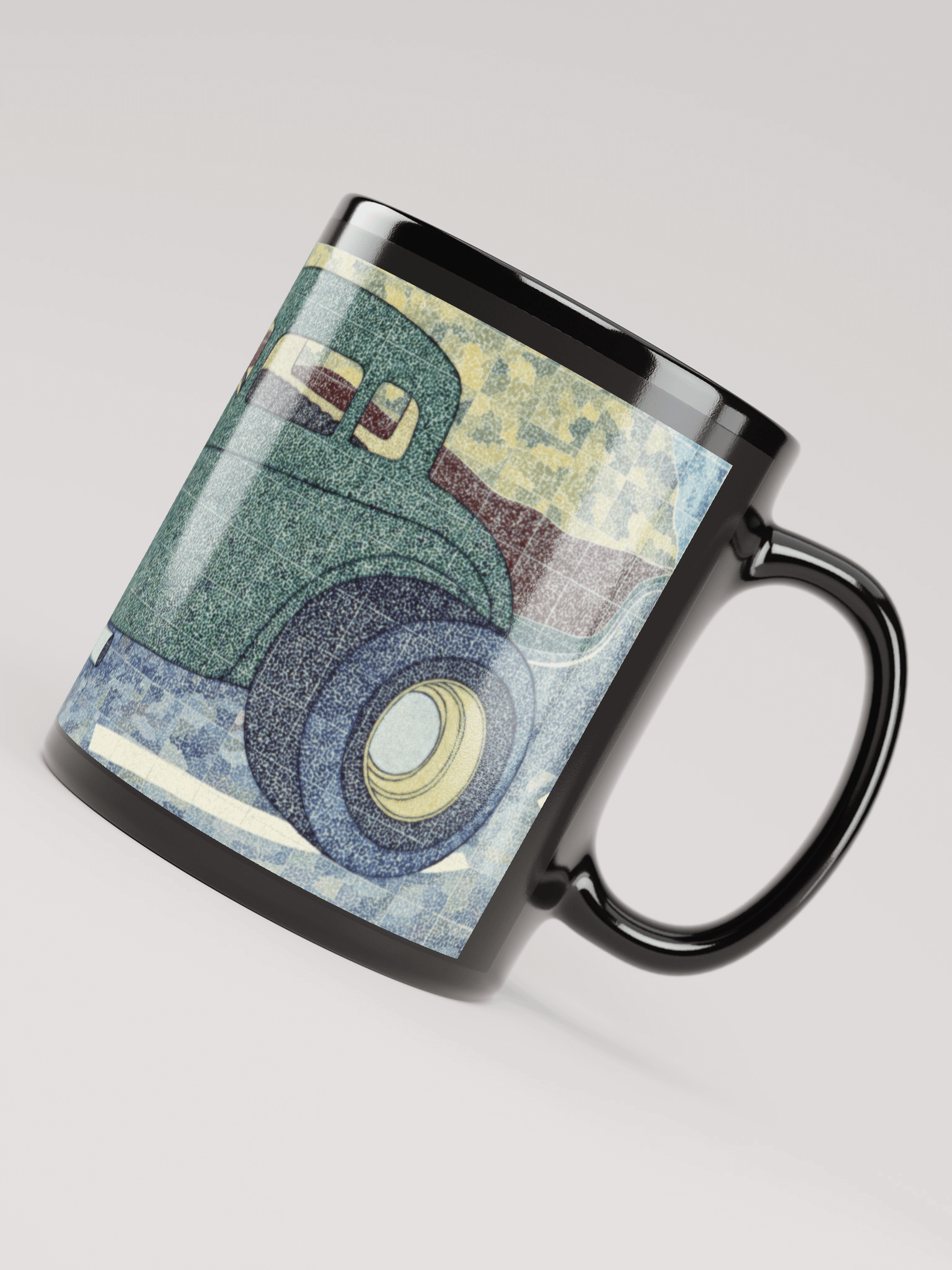 Green Hotrod Black Glossy Mug product image (5)