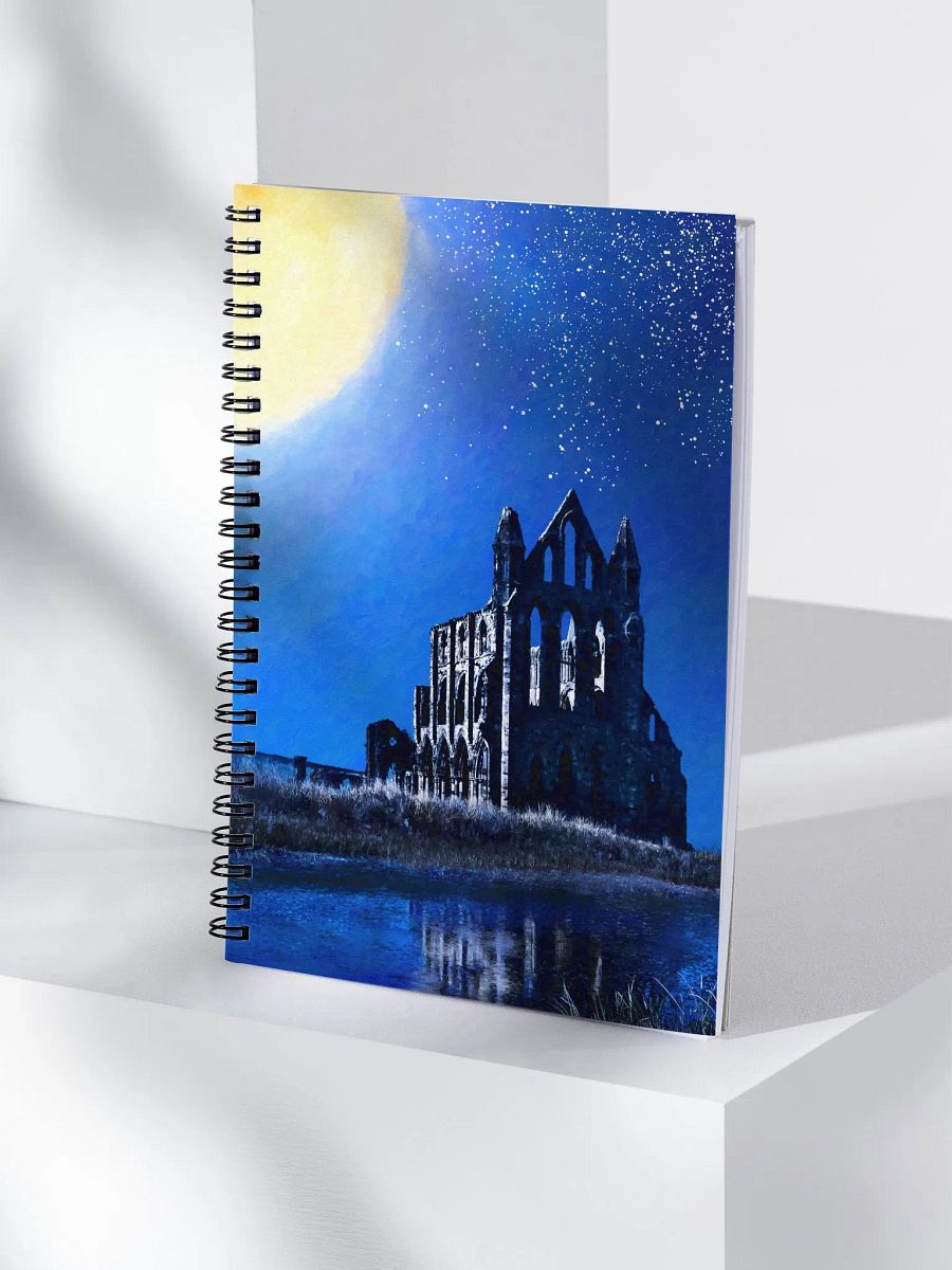 Whitby Abbey Ruins By Night - England Spiral Notebook product image (4)