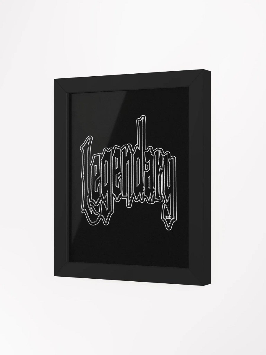 Legendary - Framed - Black - High-Quality Matte Poster product image (3)