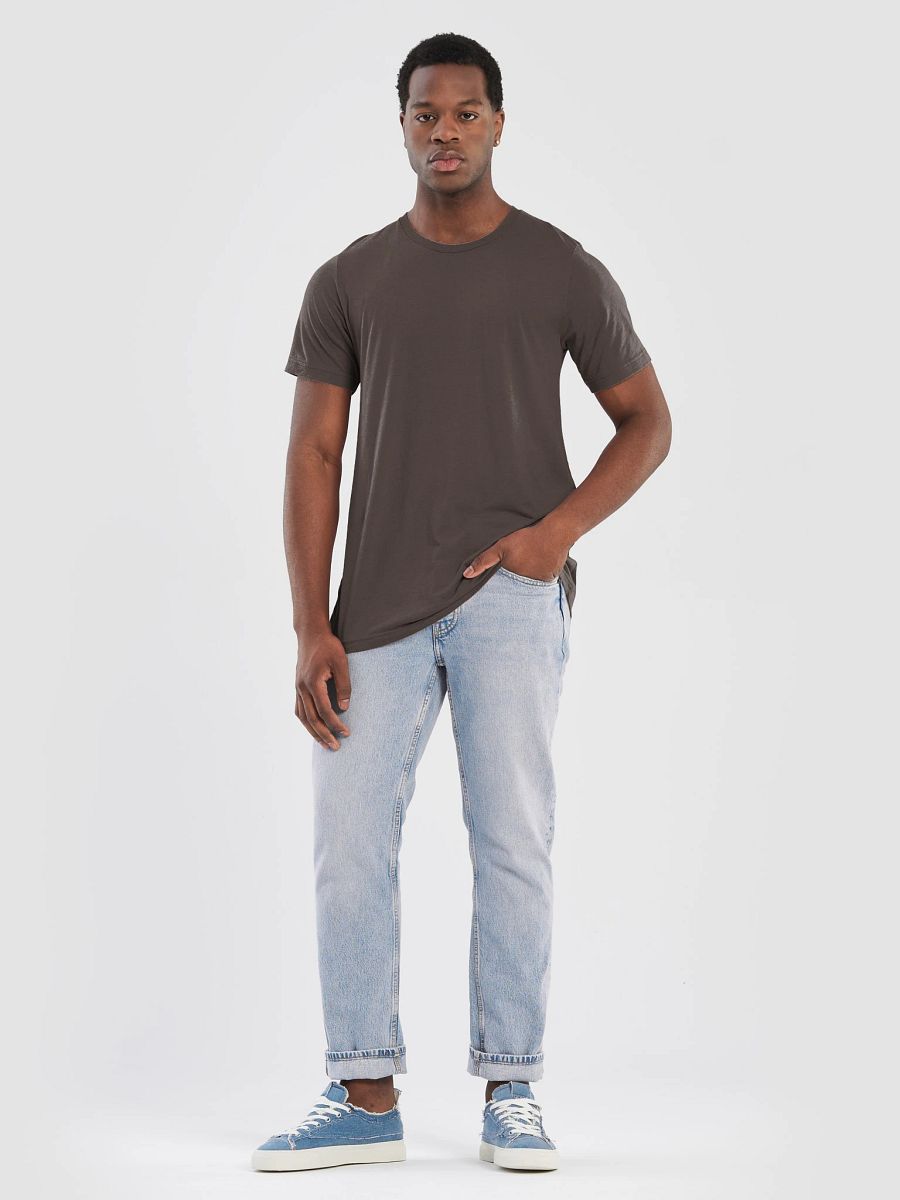 Plain Color Brown T-Shirt product image (3)