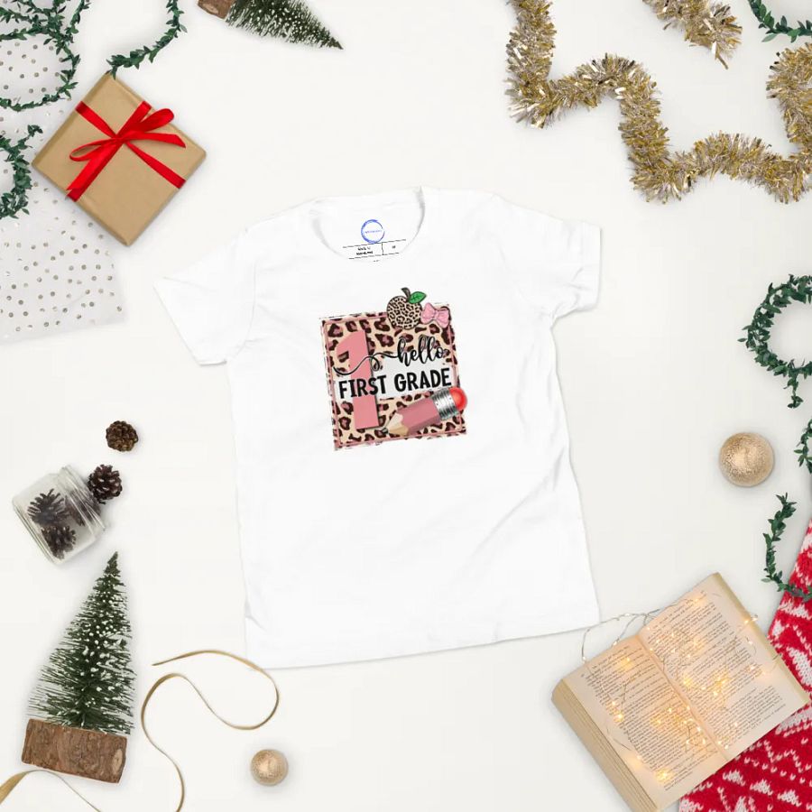 Leopard Print 1st Grade Welcome T-Shirt product image (4)