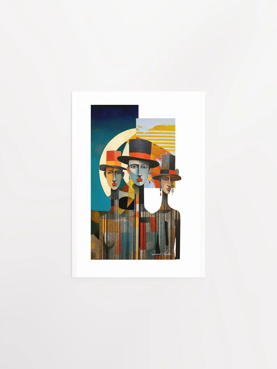 'Come As You Are' by Edward Martin-Modern Abstract Trio Poster product image (2)