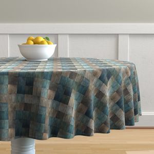 Seamless Pattern - Blue, Brown and Green Checker Pattern product image (7)