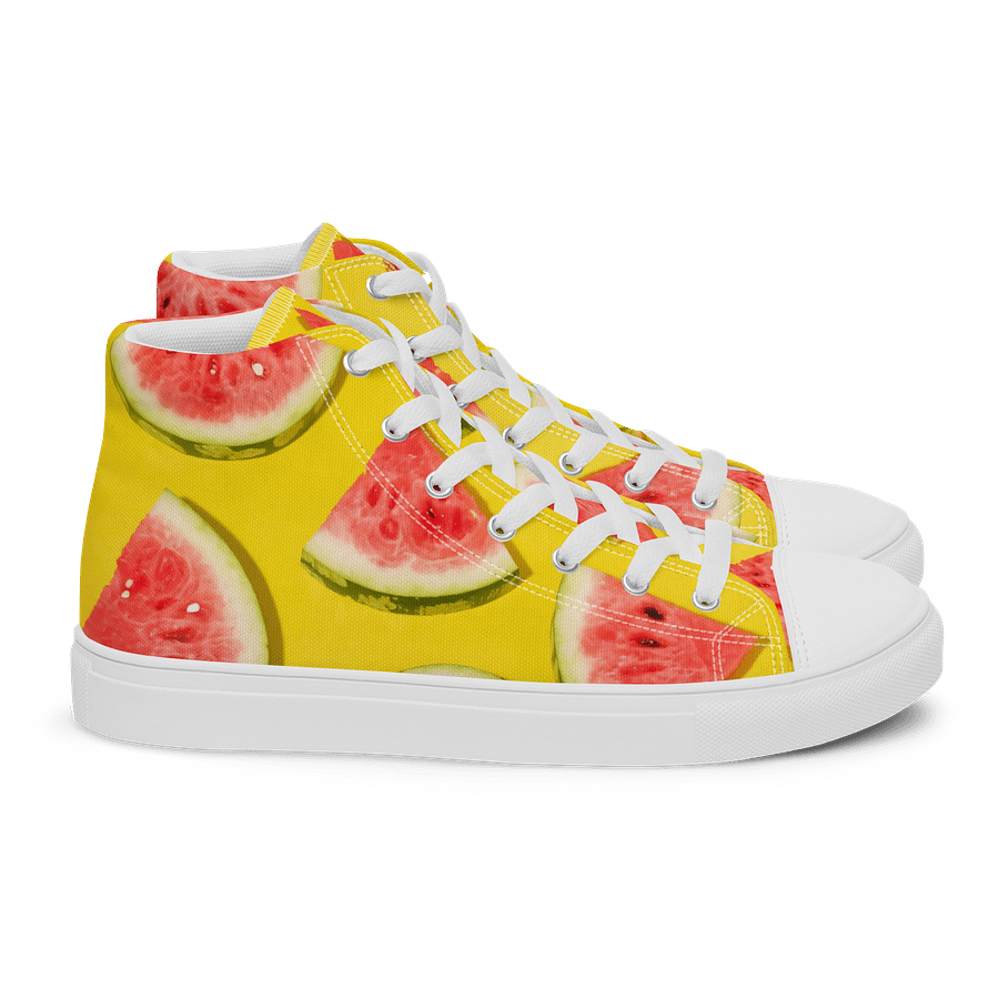 Watermelon Slice High Top Canvas Shoes product image (2)