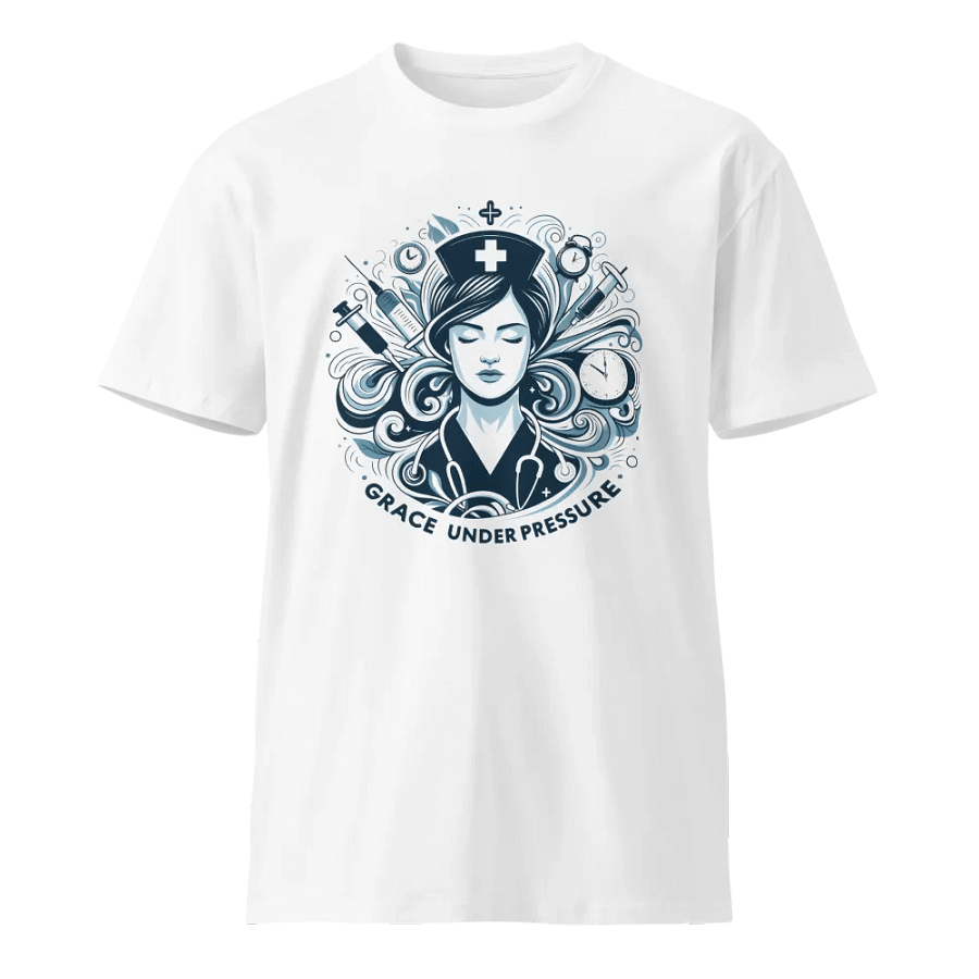 Grace Under Pressure Nurse Art Unisex Tee product image (1)