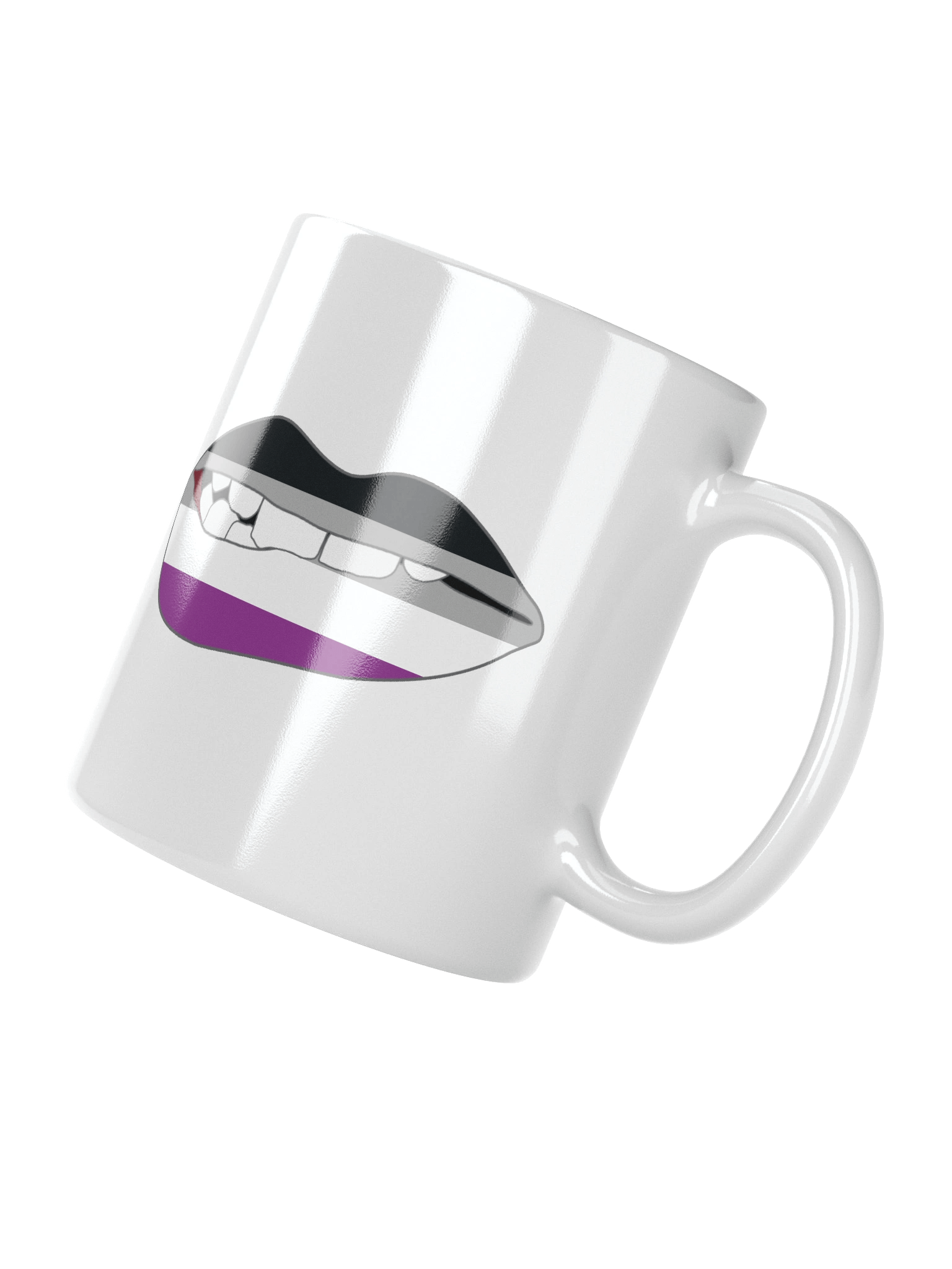 Asexual Pride Flag Biting Lips Mug product image (2)