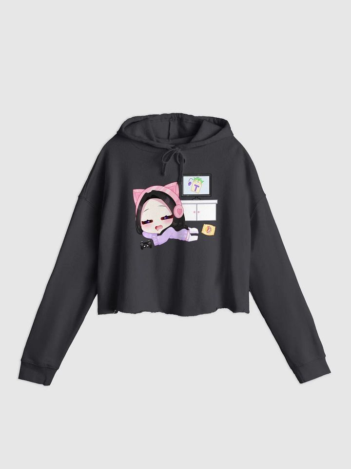'Lazy Gamer' Chibi Cropped Hoodie product image (5)