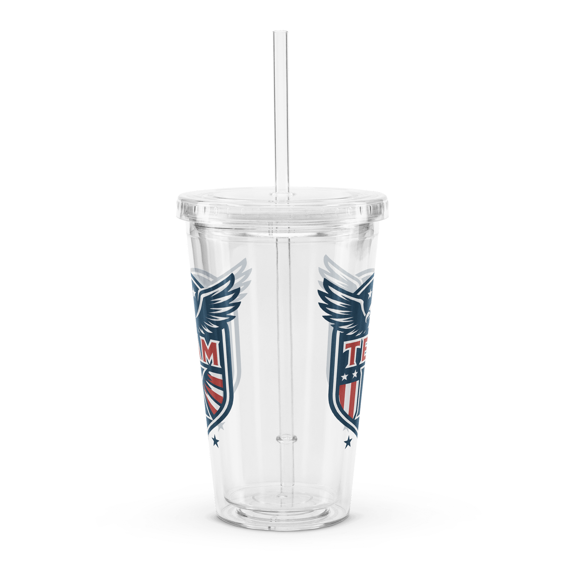 Team K USA Clear Plastic Tumbler product image (3)