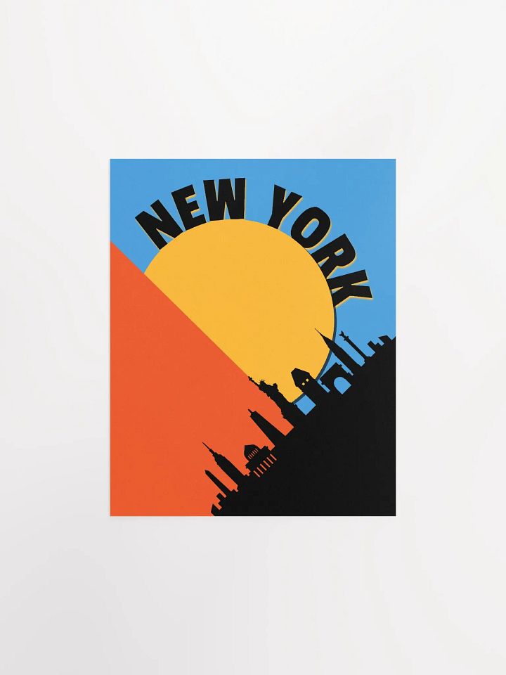 New York Skyline Silhouette - Urban Sunset product image (5)