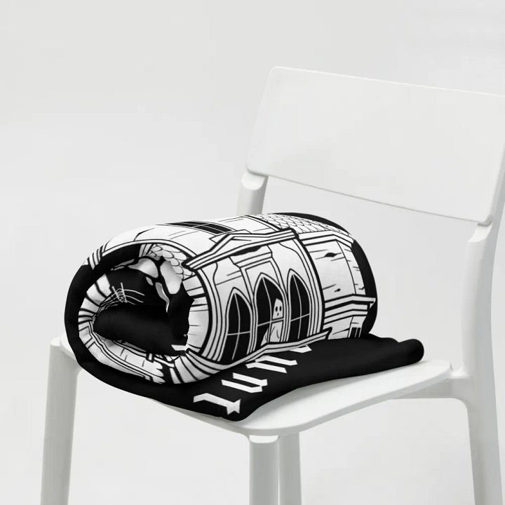 The Haunted House Throw Blanket product image (2)