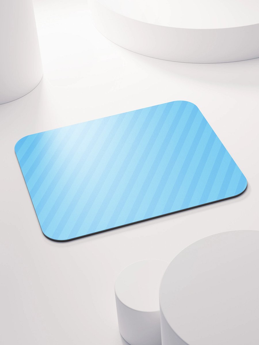 Retro Blue Stripes Mouse Pad product image (4)