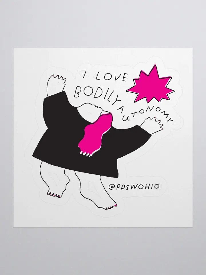 I Love Bodily Autonomy Sticker product image (1)
