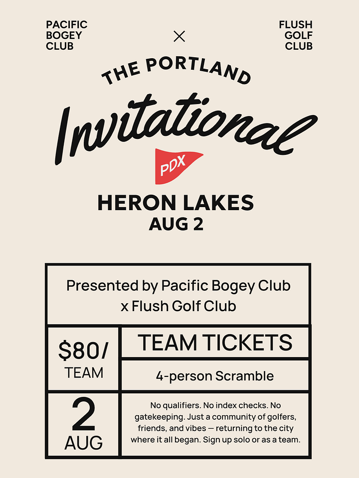 Team Ticket - The PDX Invitational product image (1)
