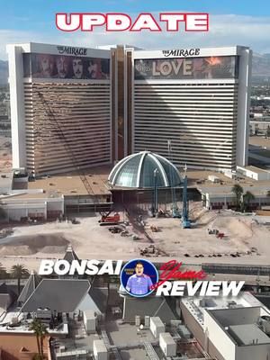 LAS VEGAS MIRAGE / HARD ROCK DECEMBER CONSTRUCTION UPDATE #fyp #lasvegas #constructionlife 
