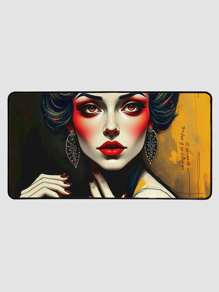 Vintage beauty Neoprene Desk Mat product image (1)