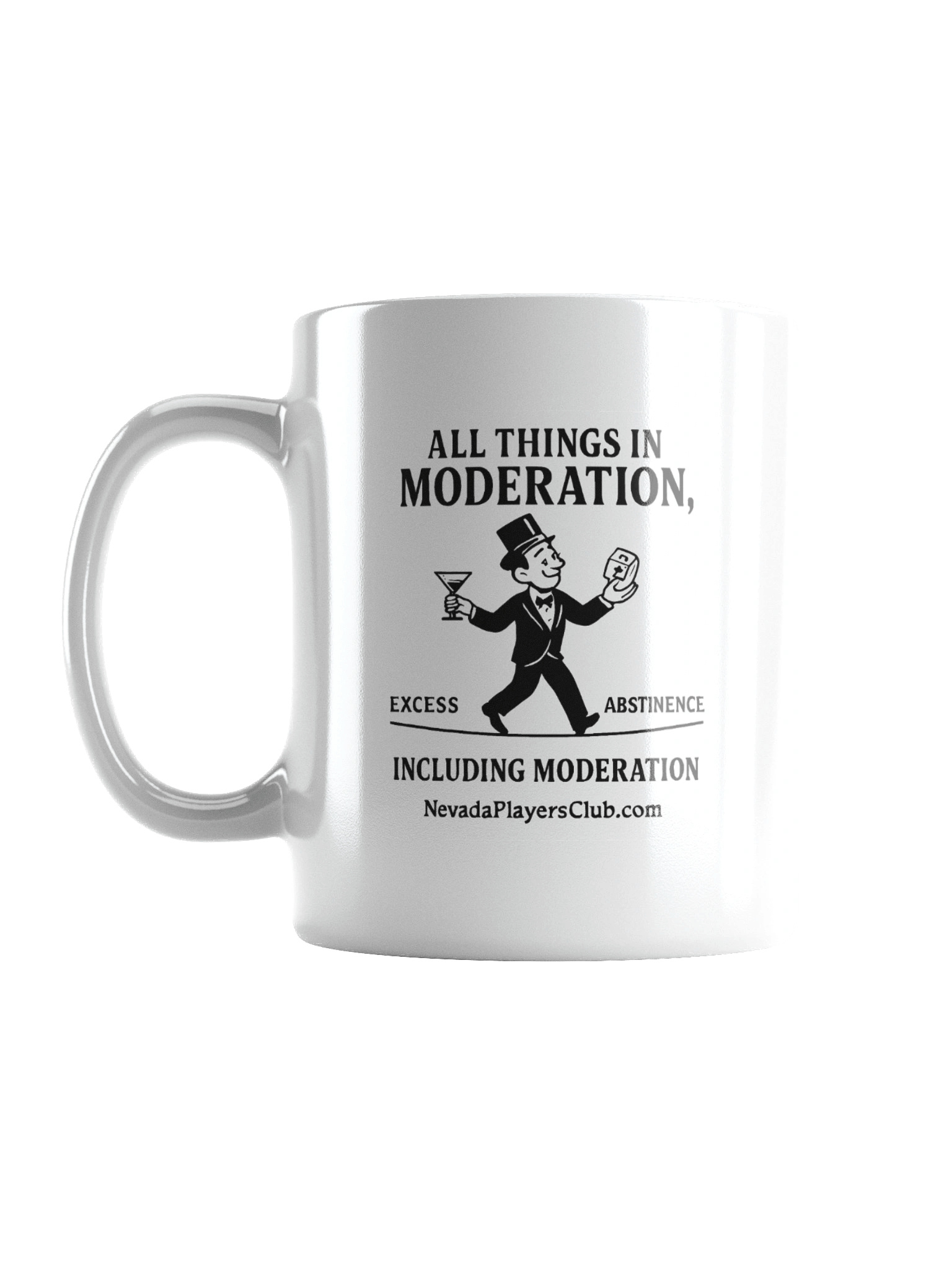 All Things in Moderation Mug - Tightrope Version product image (1)