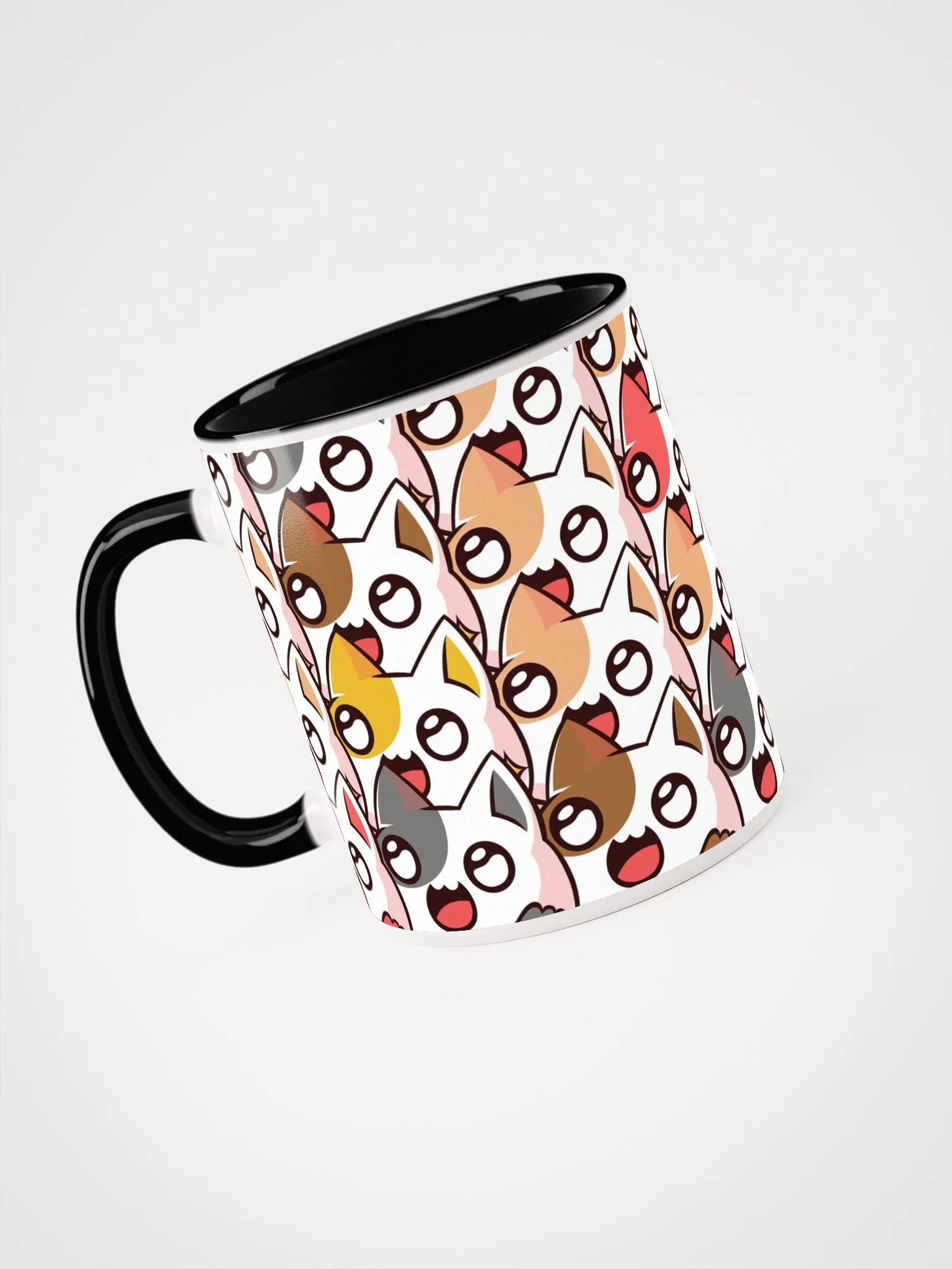 Colorful Cats Ceramic Mug with Color Inside product image (5)