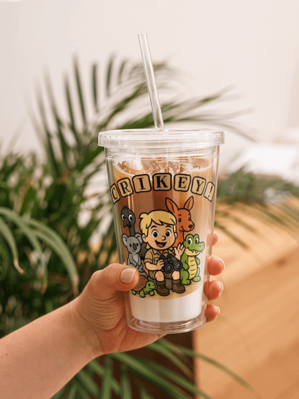 Crikey! - Double Wall Clear Plastic Tumbler product image (1)