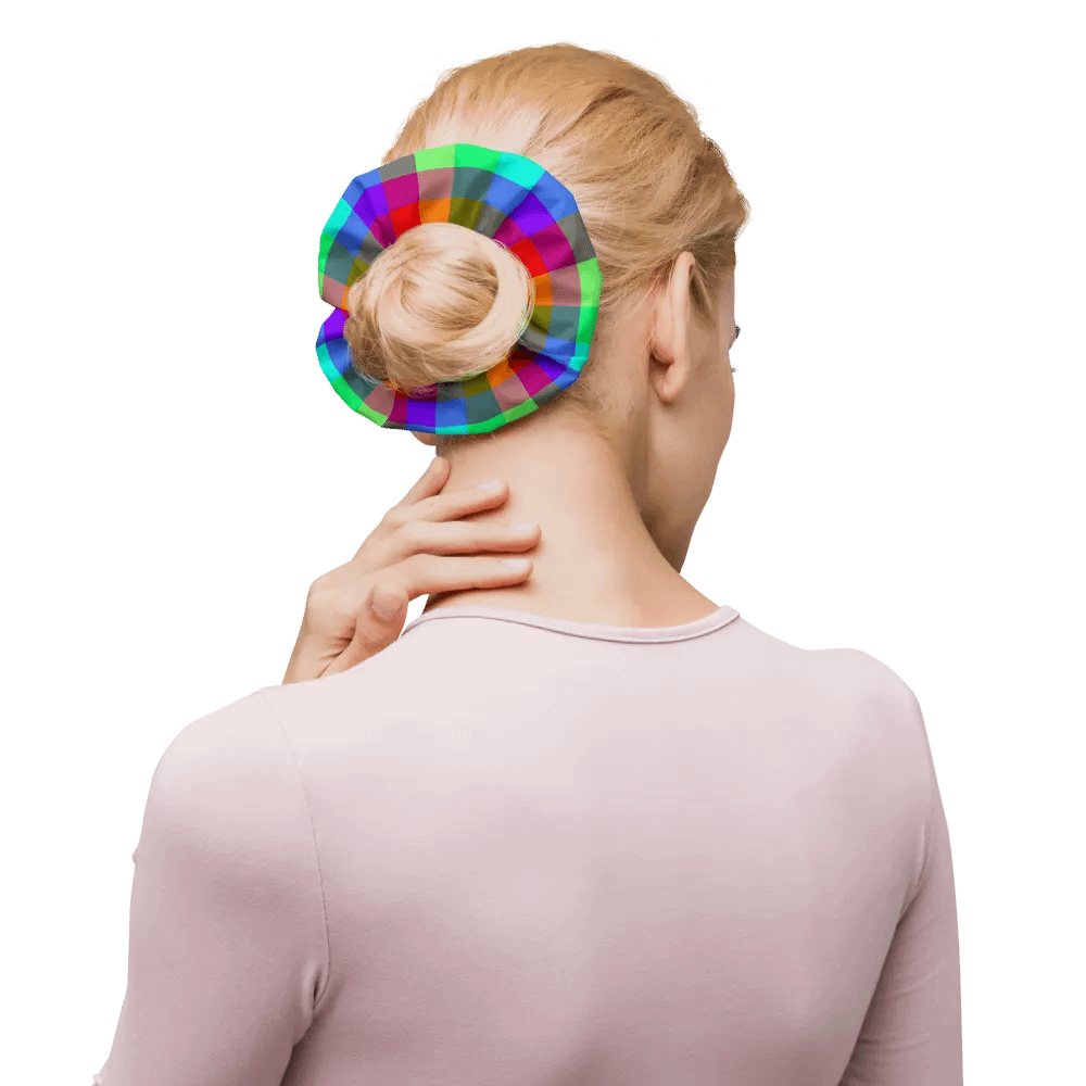 Rainbow Checkers Scrunchy product image (10)