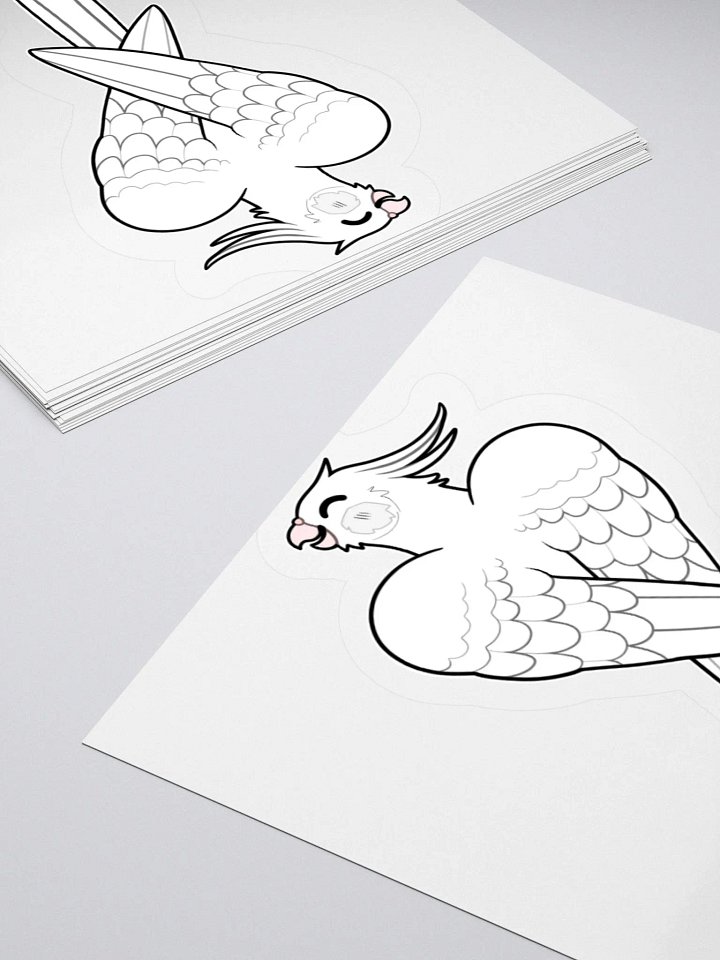 PRETTY BIRD STICKER (White) product image (8)