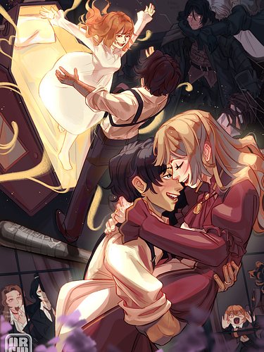 Forever in Love ✨💜⛓️

When I was sketching the alternative ending, I though about a date scene, a silly moment with Heathclif...